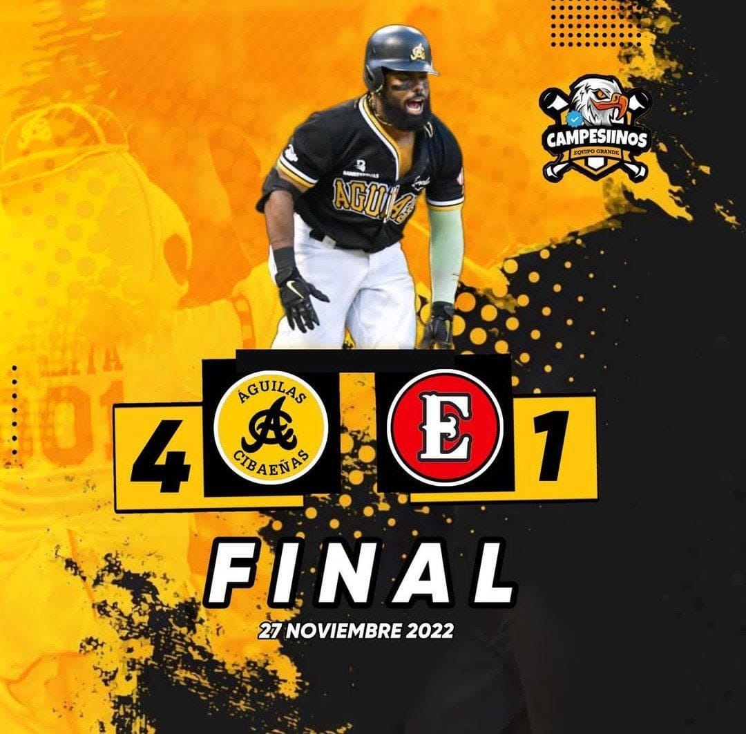 CalolyA's tweet image. Recojan ganamos la Aguilas cibaeñas vamos por la 💪23💛🦅🥳🥳