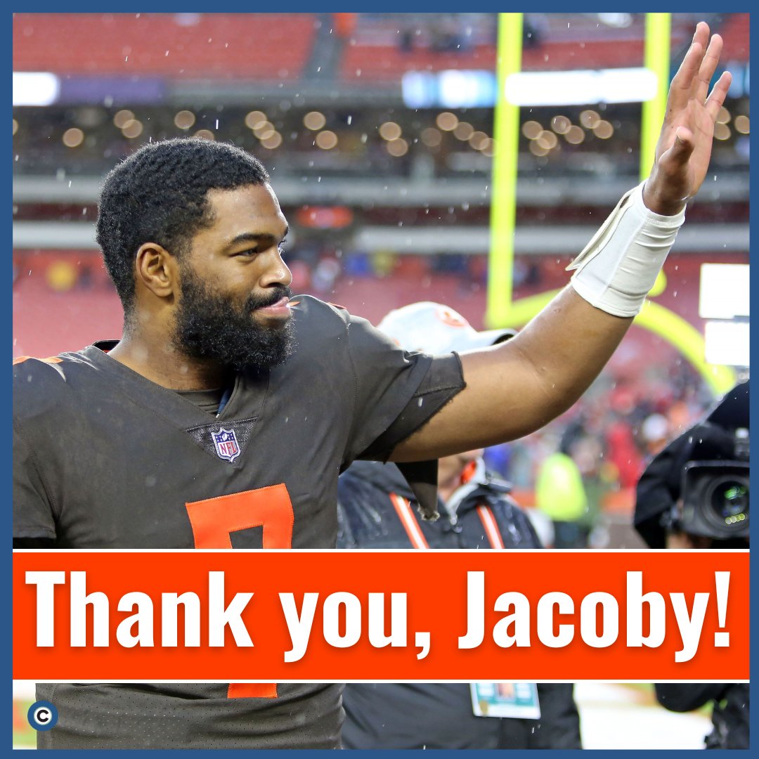 clevelanddotcom's tweet photo. Show your appreciation for Jacoby Brissett and what he's done for the Browns this season. Photo: John Kuntz, clevelanddotcom https://t.co/Ze9etojLMP