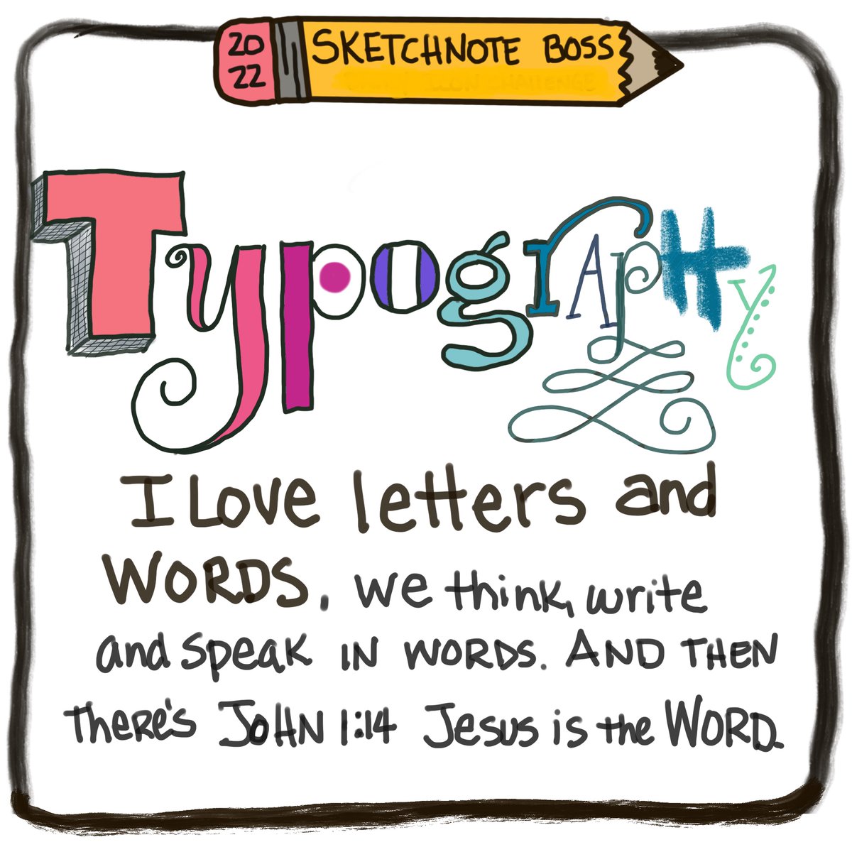 blessinks's tweet photo. Day 20 – TYPOGRAPHY I love letters which make words. We use words to communicate. We think in words, we speak in words, we read words.  And then of course John 1:14 says He is the Word. 
#abcgratitude  #snboss  #gratitudeattitude  #grateful  #gratitude https://t.co/CAobFSl0QD
