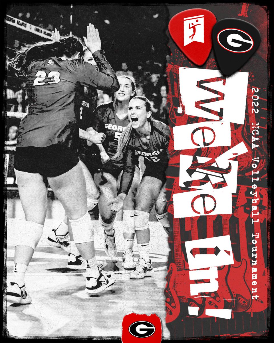 🐶 𝓣𝓱𝓮 𝓣𝓸𝓾𝓻 𝓒𝓸𝓷𝓽𝓲𝓷𝓾𝓮𝓼 🎸

The Dawgs are dancin' into the 2️⃣0️⃣2️⃣2️⃣ <a href="/NCAAVolleyball/">NCAA Women's Volleyball</a> Tournament‼️

Georgia will take on Towson in the first round Thursday in Austin, Texas! 

More info on match times and how to watch soon. 

#GROW | #GoDawgs