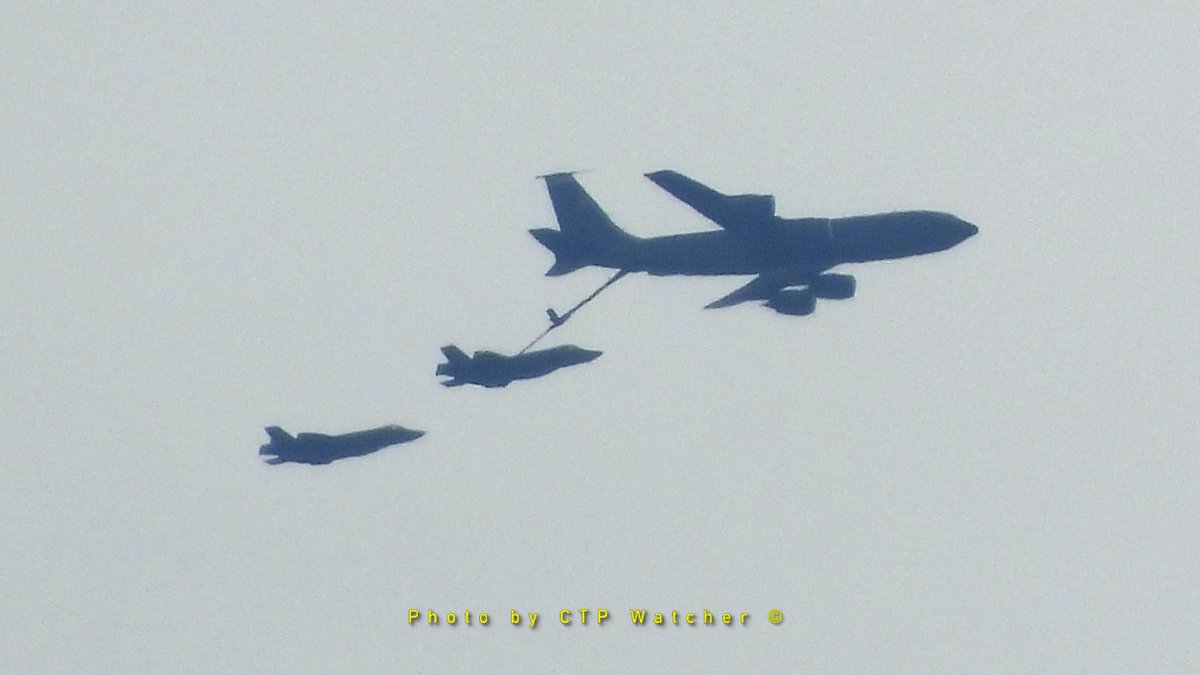 A lot of AAR action by San Jose, CA today!: USAF KC-10A 87-0119 as RUMMY61 with 4x F-16s, USAF KC-135R 59-1508 with 1x F-16, and USAF KC-135R 59-1509 as BORA82 with 3x F-35s all heading to Hawaii.