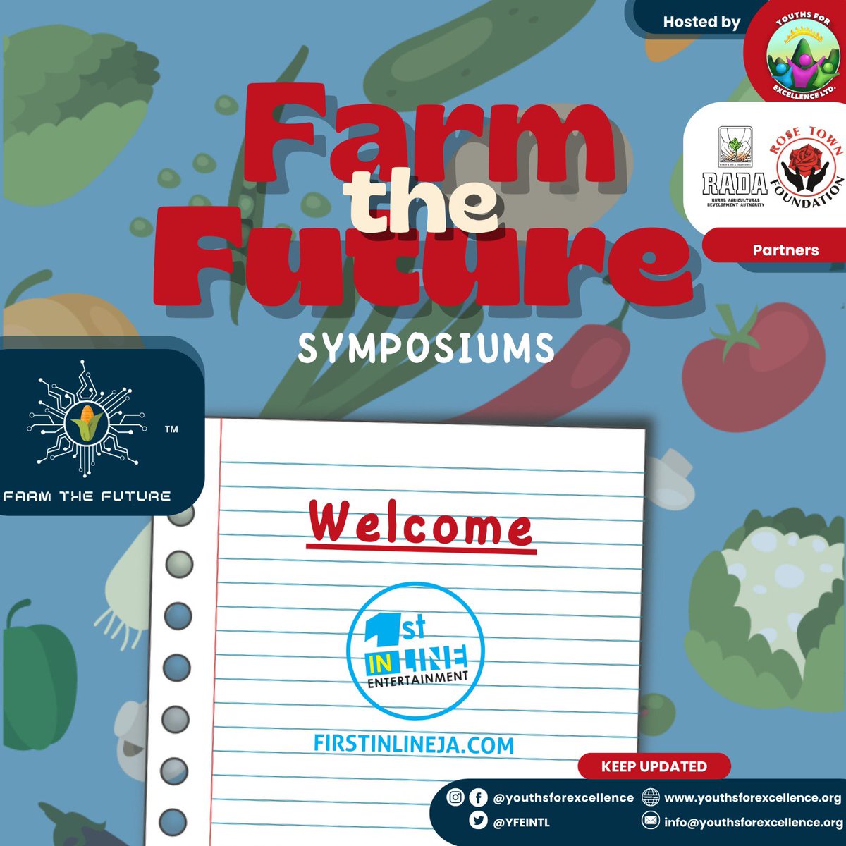 Thank you to our sponsor First In Line Jamaica for their services. They will be handling ticketing and registration for our event &amp; we are very grateful. #youthsforexcellence #farmthefuturewithyfe