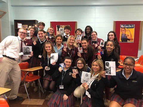 cardinalohara's tweet photo. Mrs. Commale’s Psych classes concluded the Child Development Unit with "Flashback Friday" Students brought in baby pictures of themselves, played childhood board games, completed puzzles, played Uno, played with Playdoh, colored and listened to favorite childhood TV theme songs! https://t.co/AdOzFbdmUO