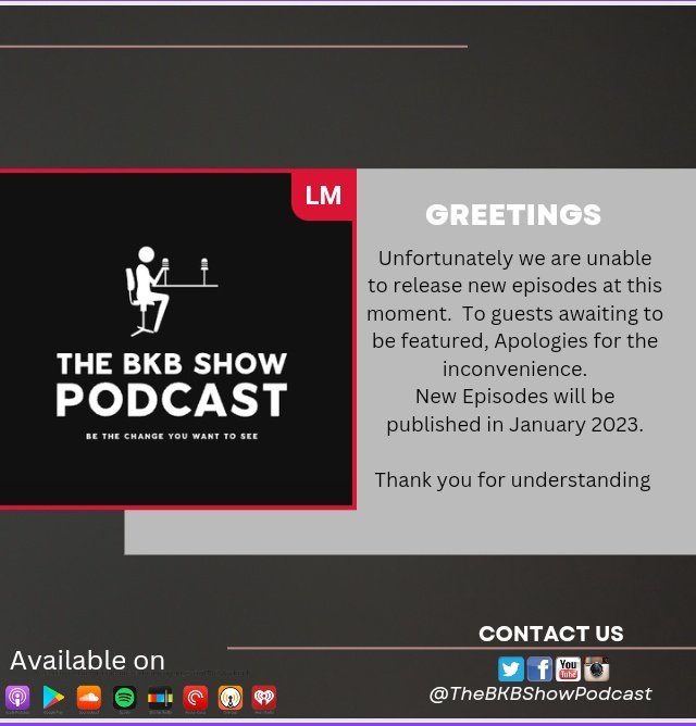 TheBKBshow's tweet photo. Kindly use this link to catch up on the EP you missed 

https://t.co/WDvk9Zlt67

Happy Listening https://t.co/LPBnuc8r0B