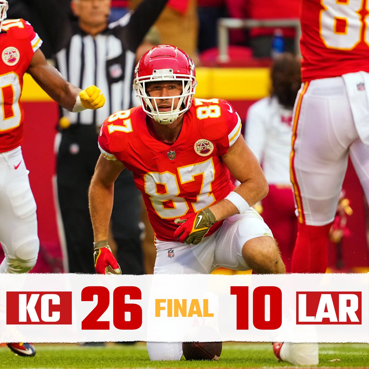 ArrowheadPride's tweet photo. On to Cincinnati.

What's your instant reaction to the Chiefs' win over the Rams? https://t.co/B8YfpV3nc6