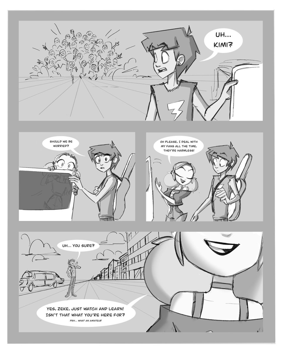 Angiensca's tweet photo. Peg 2/5 of my OC stand alone comic! Sharing the wip since I can’t promise I’ll finish any time soon 😂 https://t.co/KfICe7xbtp