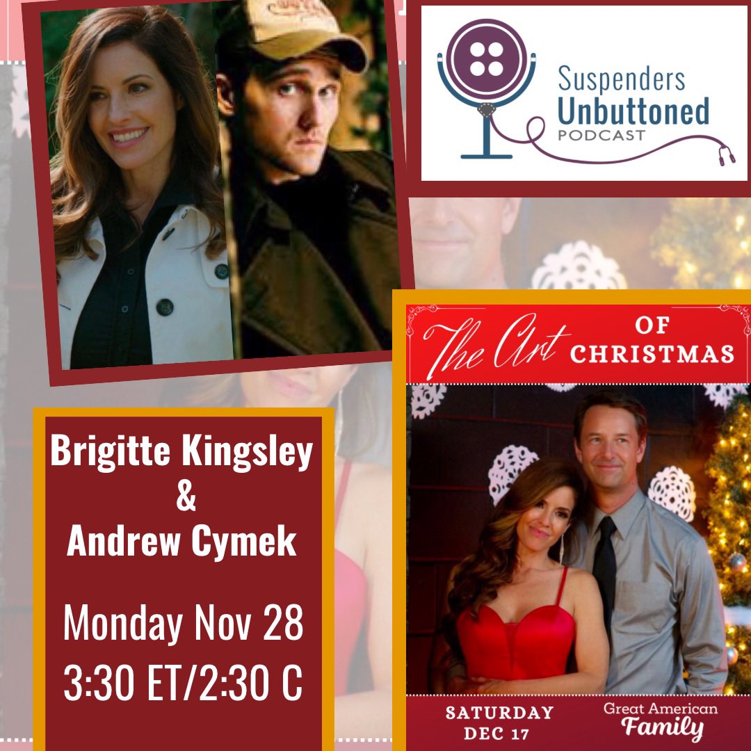 Join us Monday live 🎙️
3:30 ET/2:30 C
Talking the new movie 
The Art of Christmas with
<a href="/beekingsley/">Brigitte Kingsley</a> &amp; <a href="/andrewcymek/">Andrew Cymek 🇨🇦</a> 
And maybe a certain sweater 😍
LINK⬇️⬇️⬇️

youtu.be/_IEtM-gVG7g

<a href="/GAfamilyTV/">Great American Family</a> #TheArtOfChristmas #podcast #ChristmasMovies