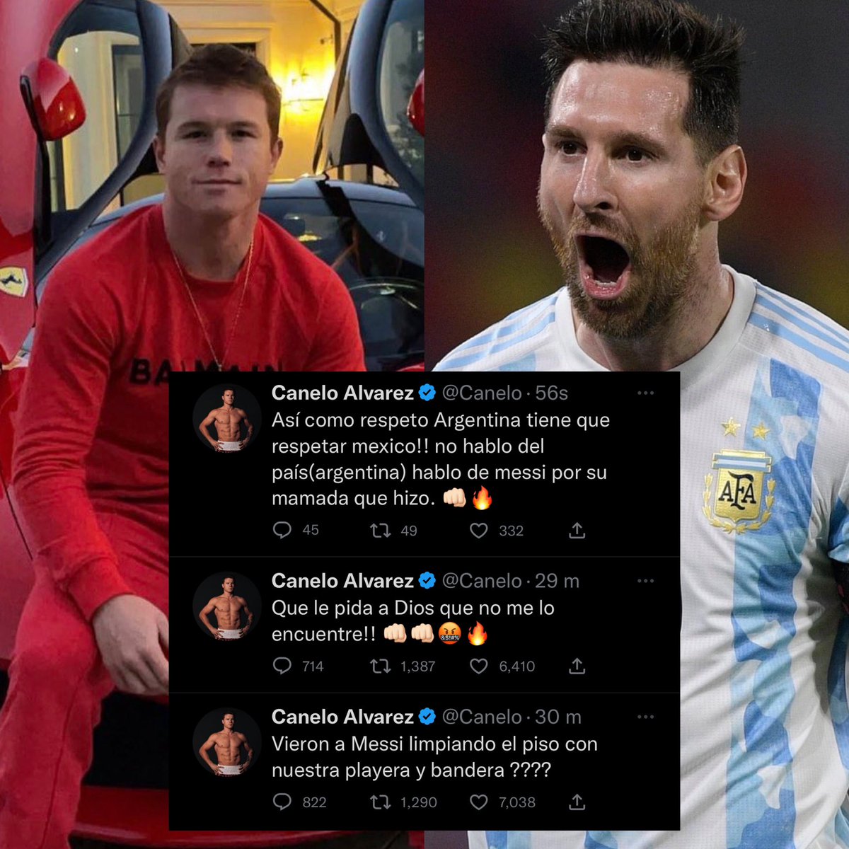 CerebrosG's tweet photo. De último momento: Saul “El Canelo” Álvarez vía redes sociales. https://t.co/CnC7UqKssU