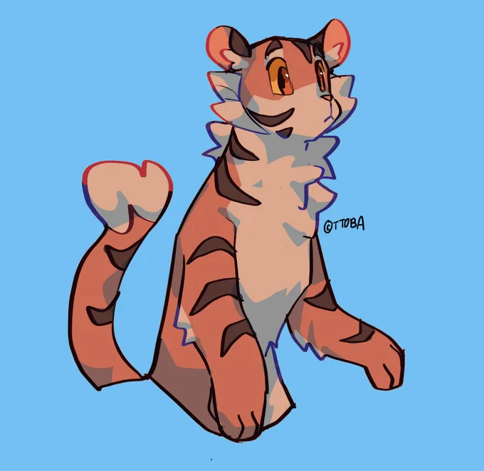Peach-flavored tiger 