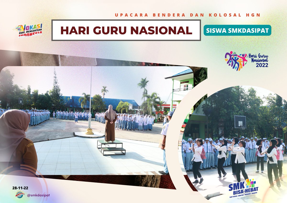 SmkdaSipatt's tweet photo. Kolosal peserta didik kepada guru-guru memperingati HGN 2022 
#kolosal #kolase #school #Students #studentnurse https://t.co/ZgBRc7ZiVl