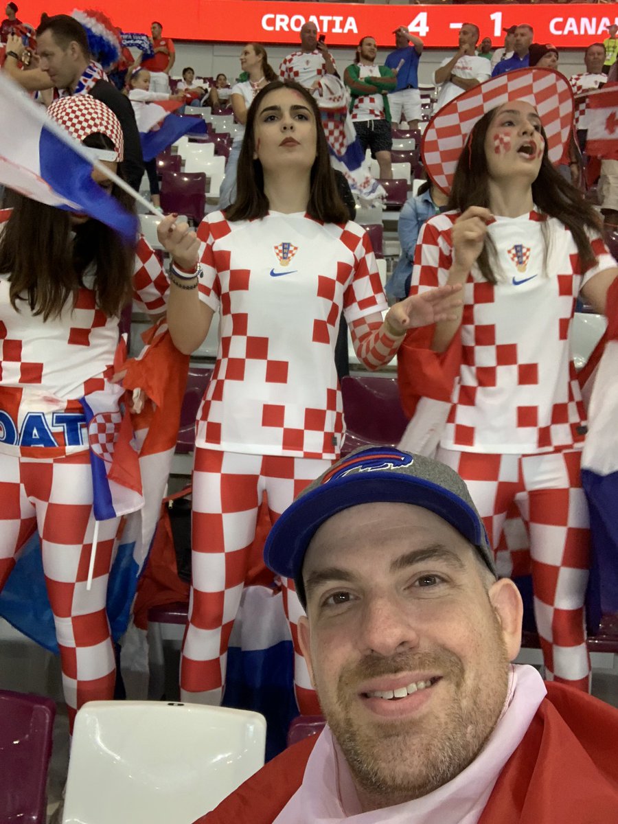 thewhiteabdul's tweet photo. Overall, had a great time at the game today even with the 4-1 loss. Fans were great, atmosphere was great, smooth operation all around! #Qatar2022 #Can #Croatia https://t.co/mQRDmG4wRE
