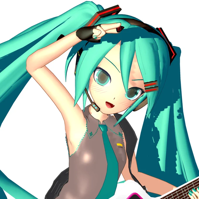 Imitation Miku by M2Custom Miku Guitar by NURUfx from P.I.P, ElleP, KH40, ikeno and KanekoRanou 