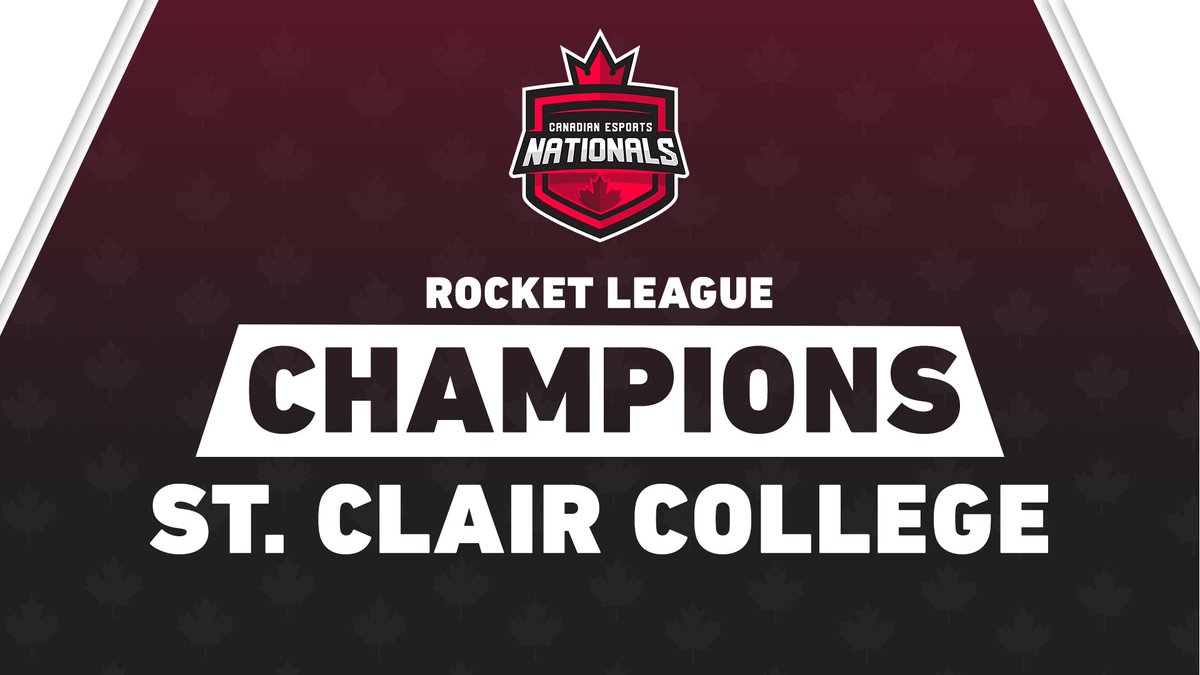 🏆Congratulations <a href="/SaintsGamingCA/">St. Clair Saints</a>🏆

St. Clair claims the Canadian Esports Nationals Rocket League Championship 🇨🇦