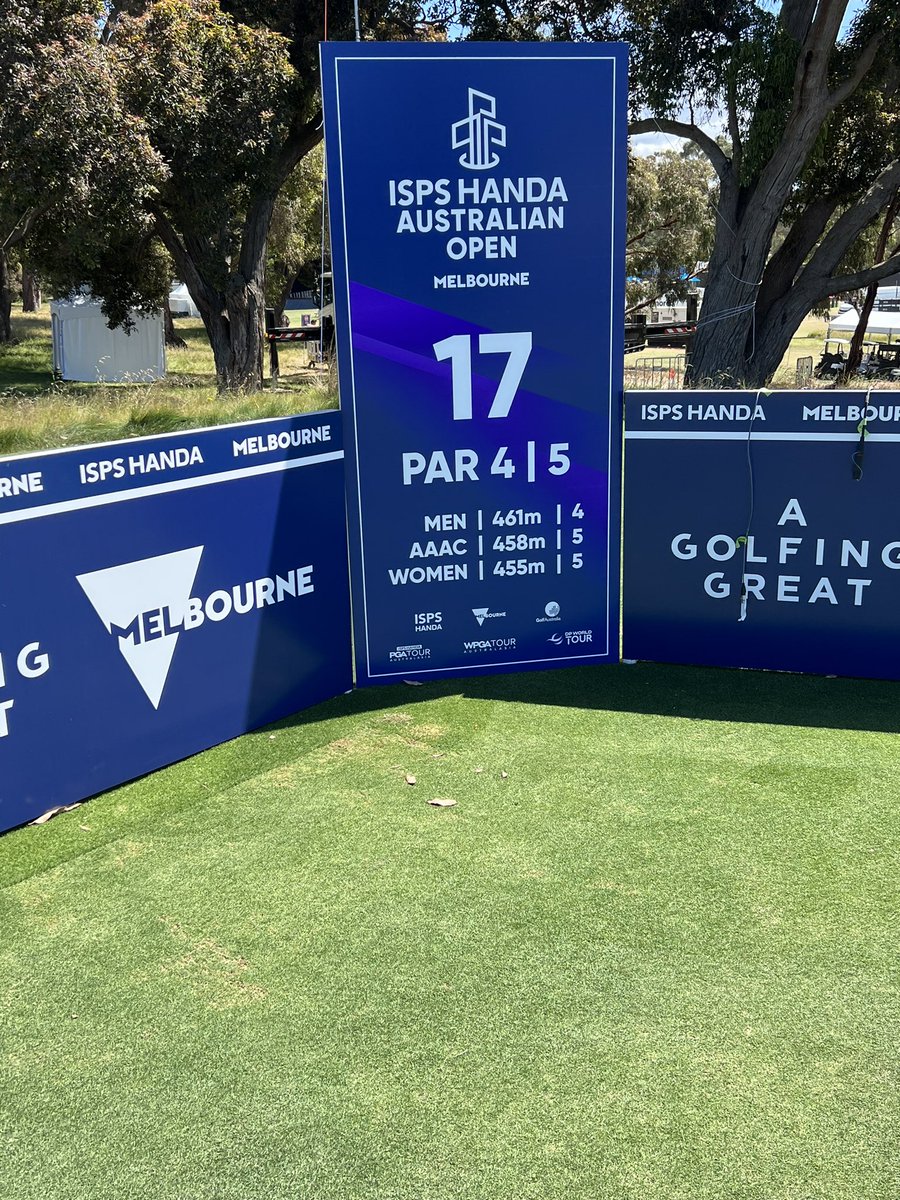 Righto golf twitter, has there ever been an OWGR tournament, where one Par 4 was less than half the length of another Par 4? 
<a href="/mikeclaytongolf/">Mike Clayton</a> <a href="/GeoffShac/">@geoffshac.bsky.social</a> <a href="/the_fried_egg/">TheFriedEgg</a> <a href="/NoLayingUp/">No Laying Up</a>