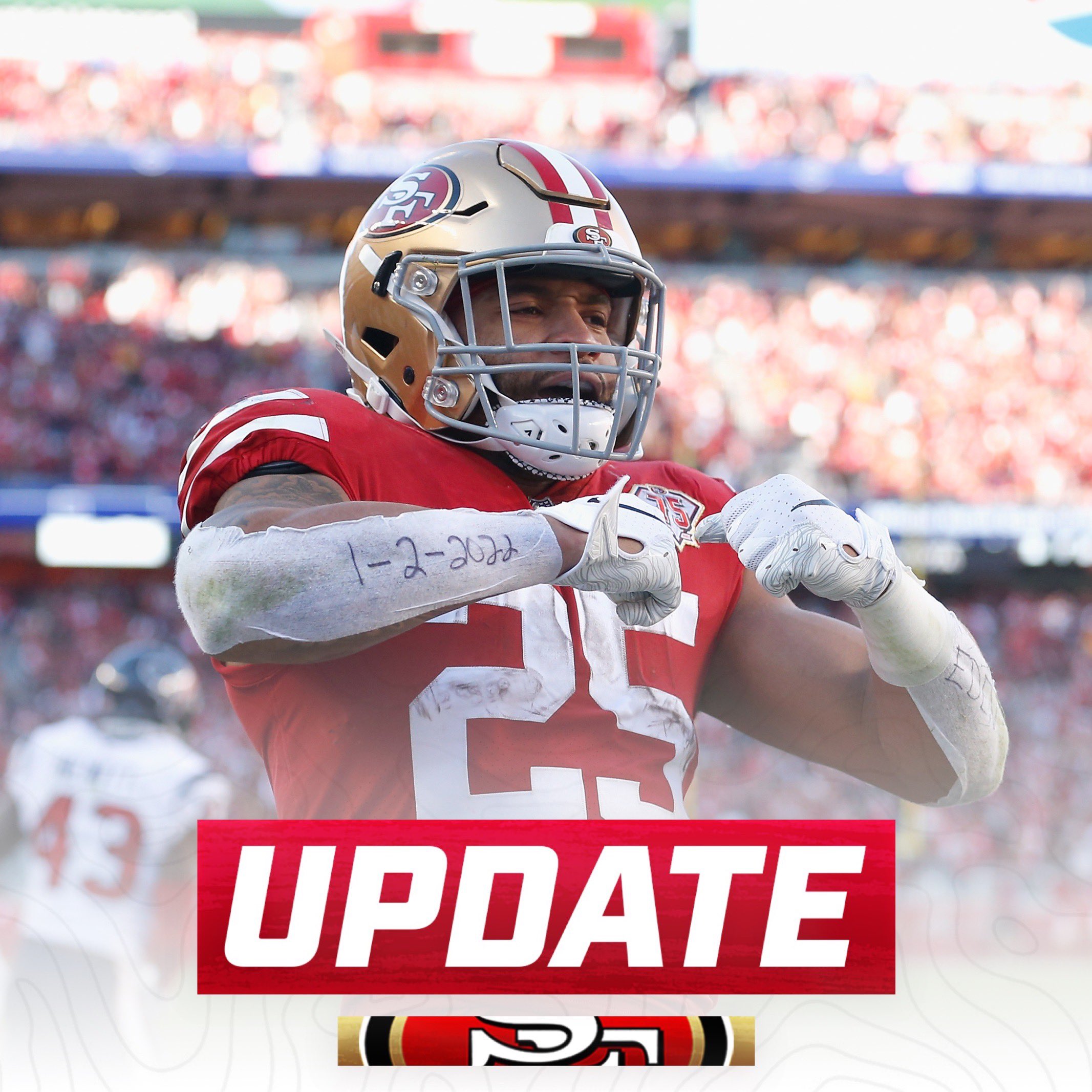 Oursf49ers 49ers Injury Update Elijah Mitchell Possible Sprained Mcl In The Opposite Knee He Injured In Week 1 Cmc Left Knee Irritation But Returned Spencer Burford With A Lateral Ankle
