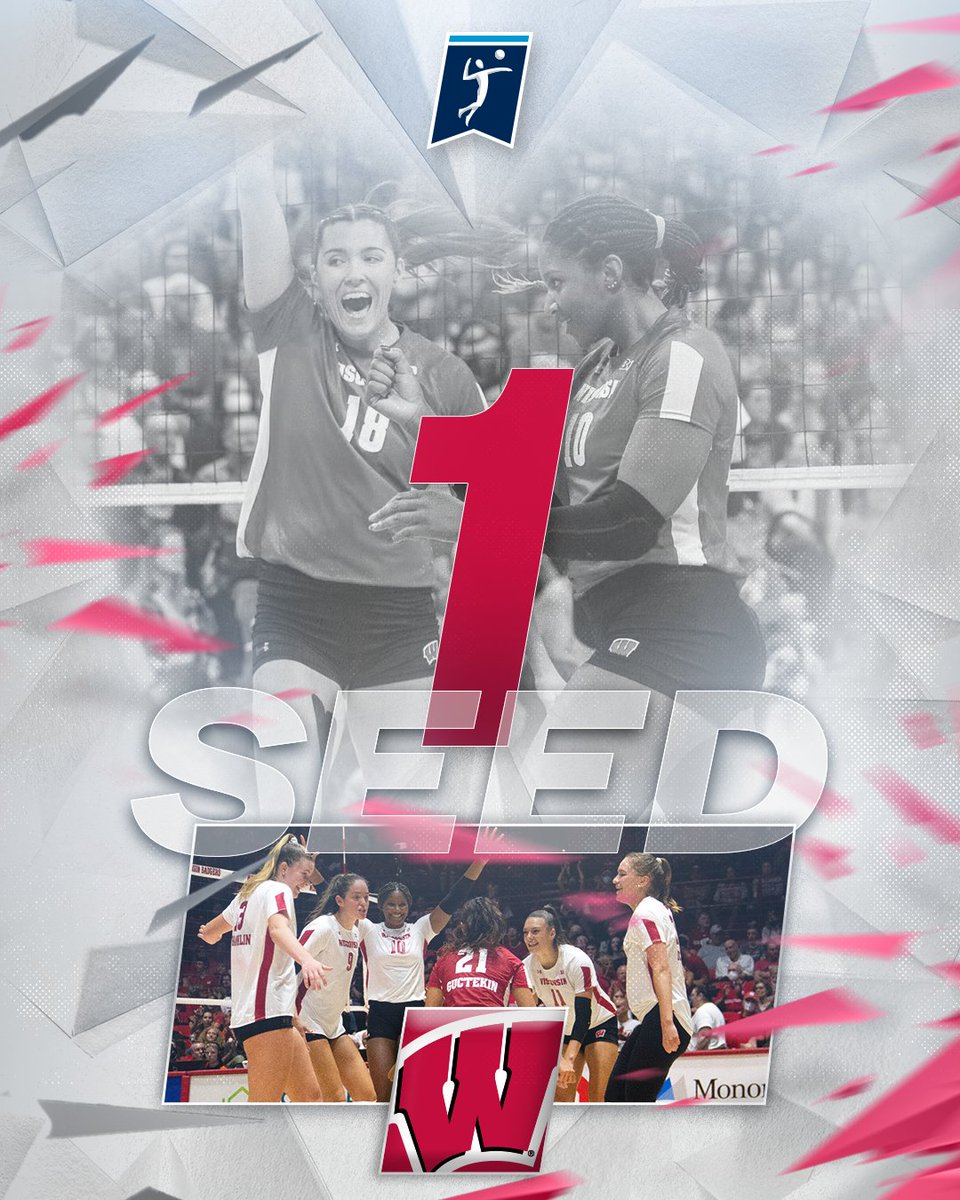 NCAAVolleyball's tweet photo. 𝐍𝐨. 1️⃣ 𝐒𝐞𝐞𝐝 – 𝐓𝐨𝐩 𝐑𝐢𝐠𝐡𝐭 𝐑𝐞𝐠𝐢𝐨𝐧𝐚𝐥
🦡 @BadgerVB
 
#NCAAWVB https://t.co/nJZ43NyVnd