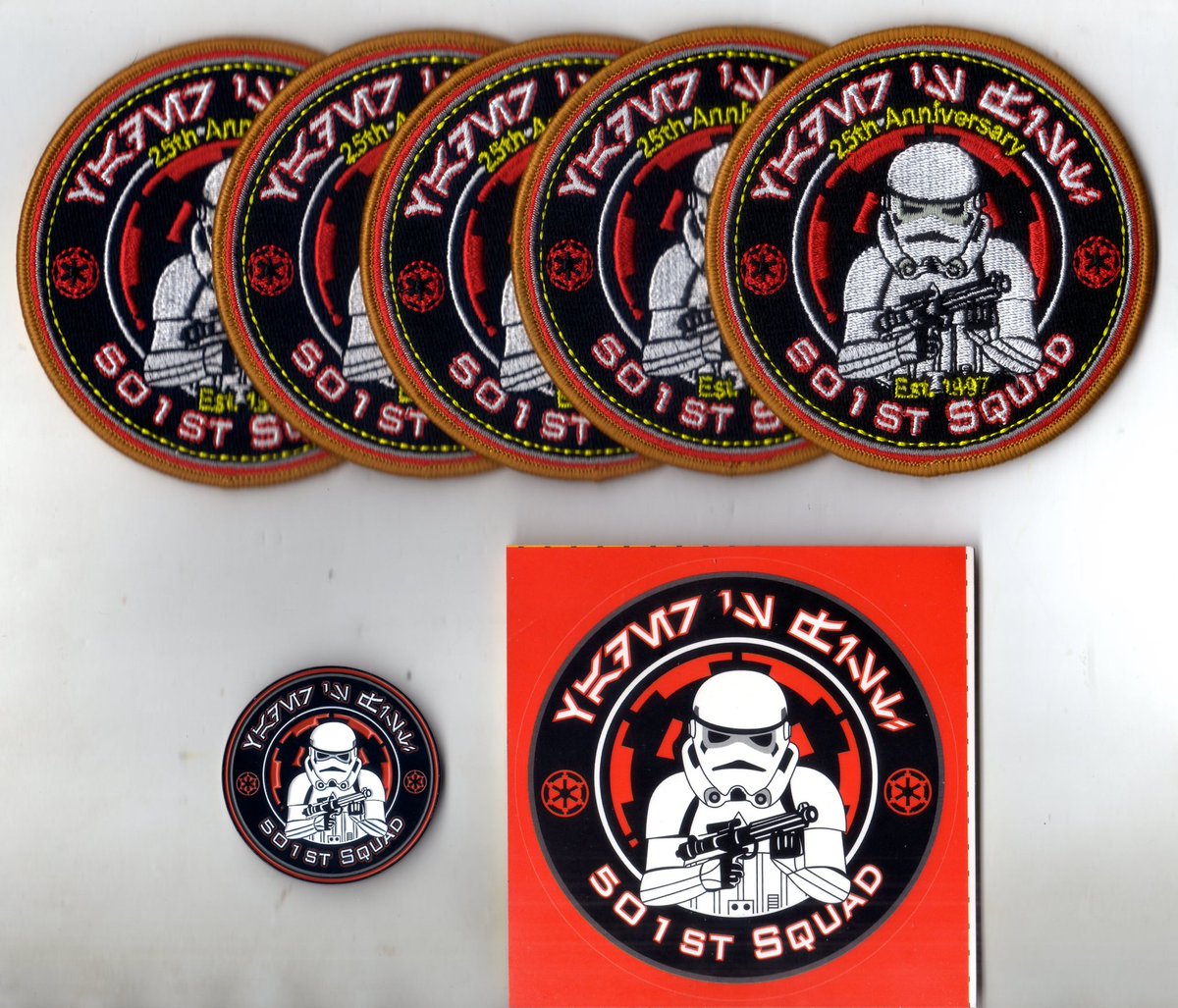Bobafeet75's tweet photo. Weekend reception...
Thank you #AlbinJohnson ❤❤👍😉
#starwars #Patches #sticker #Coin #501stlegion #25thanniversary https://t.co/FoqYEjPuHr