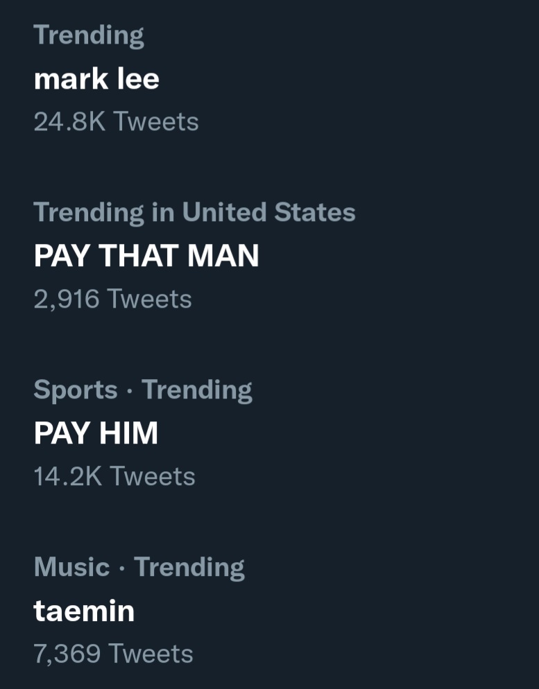 dreepydarts's tweet photo. Does Mark own taemin money or something https://t.co/9QHirhh9VL