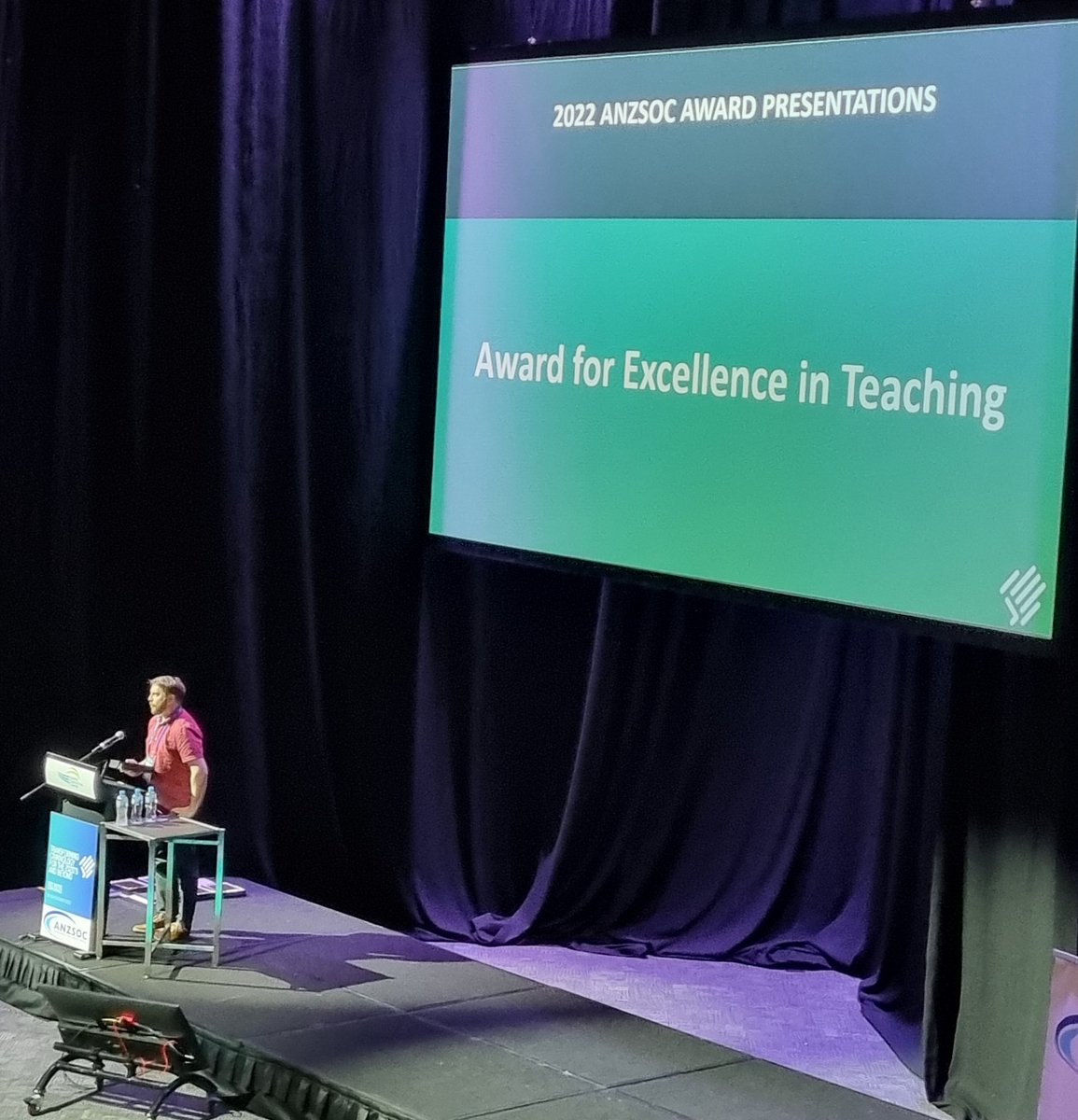Congrats to my <a href="/UWALawSchool/">UWALawSchool</a> colleague <a href="/JPC_Research/">Joe Clare</a> recipient of the #anzsoc2022 Excellence in Twaching Award 🥳