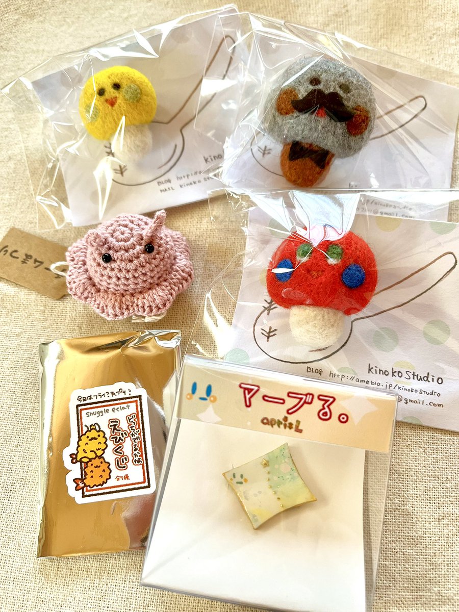 PetitBo333's tweet photo. #HANDMADELINK 戦利品❣️
素敵な作品をありがとうございます✨
大切にします💖

@kinoko_studio 🍄
@team__matsuri 🐙
@apri_L_anz 🌟
@snuggleeclat 🍤 https://t.co/gxRP7jv8ov