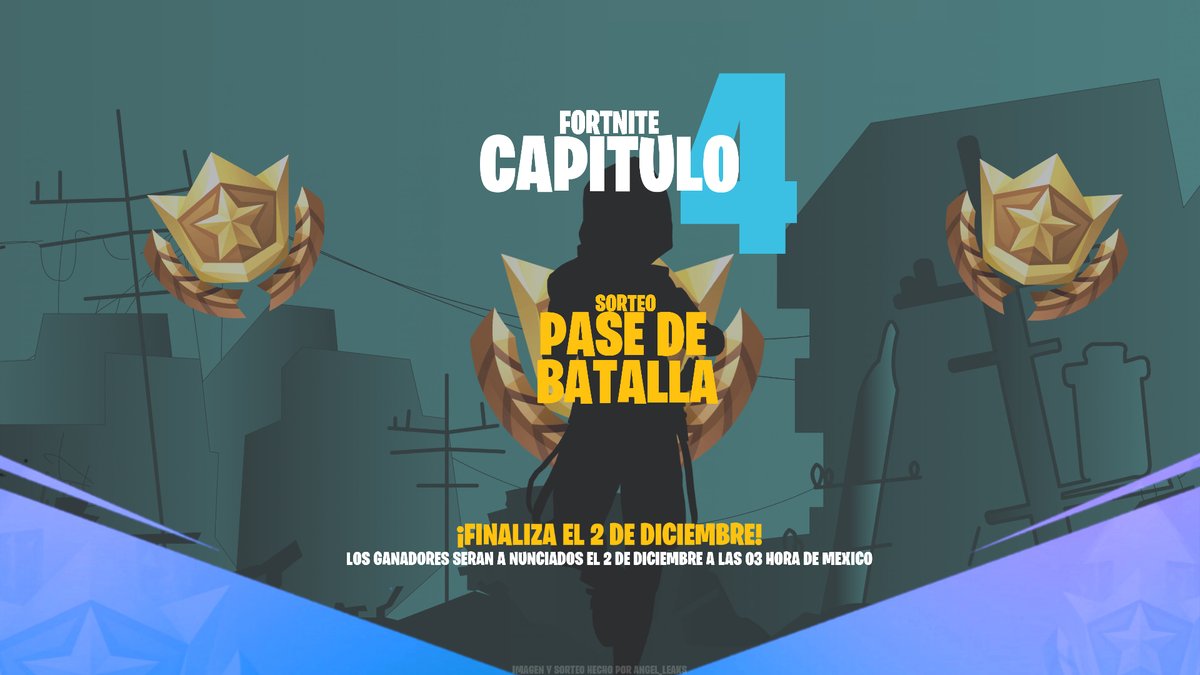 Angel_Leaks_'s tweet photo. Sorteo 3 Pases de batalla Capitulo 4! + Anuncio:

Requisitos: Seguirme, MG y RT.❤️

Aviso de una vez que durante el CH4 habran dinamicas y #Sorteo por pases, cosmeticos, etc!

algunas por aqui y otras por TikTok (el cual comenzara en el CH4)

(1/3)
#Fortnite #FortniteChapter4 https://t.co/TMHukxspFr