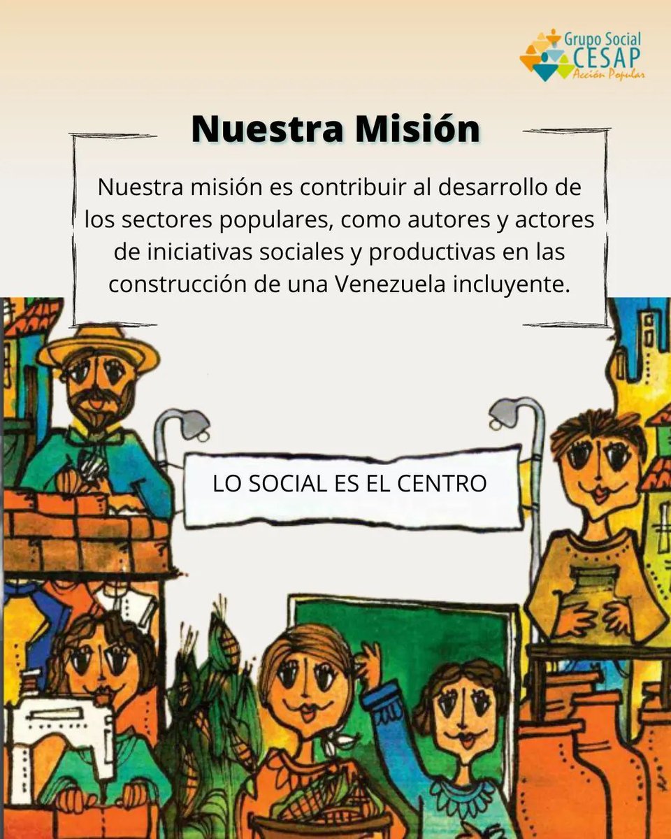 quiborpropone's tweet photo. Vía CESAP_AC En @CESAP_AC siempre hemos pensado que “Lo social es el centro", por eso, desde #LaGentePropone impulsamos el empoderamiento comunitario y la participación ciudadana. #28Nov #LaGentePropone #SomosCESAP #Concentroccidente #SomosCesapLara https://t.co/As7NZvSPP2