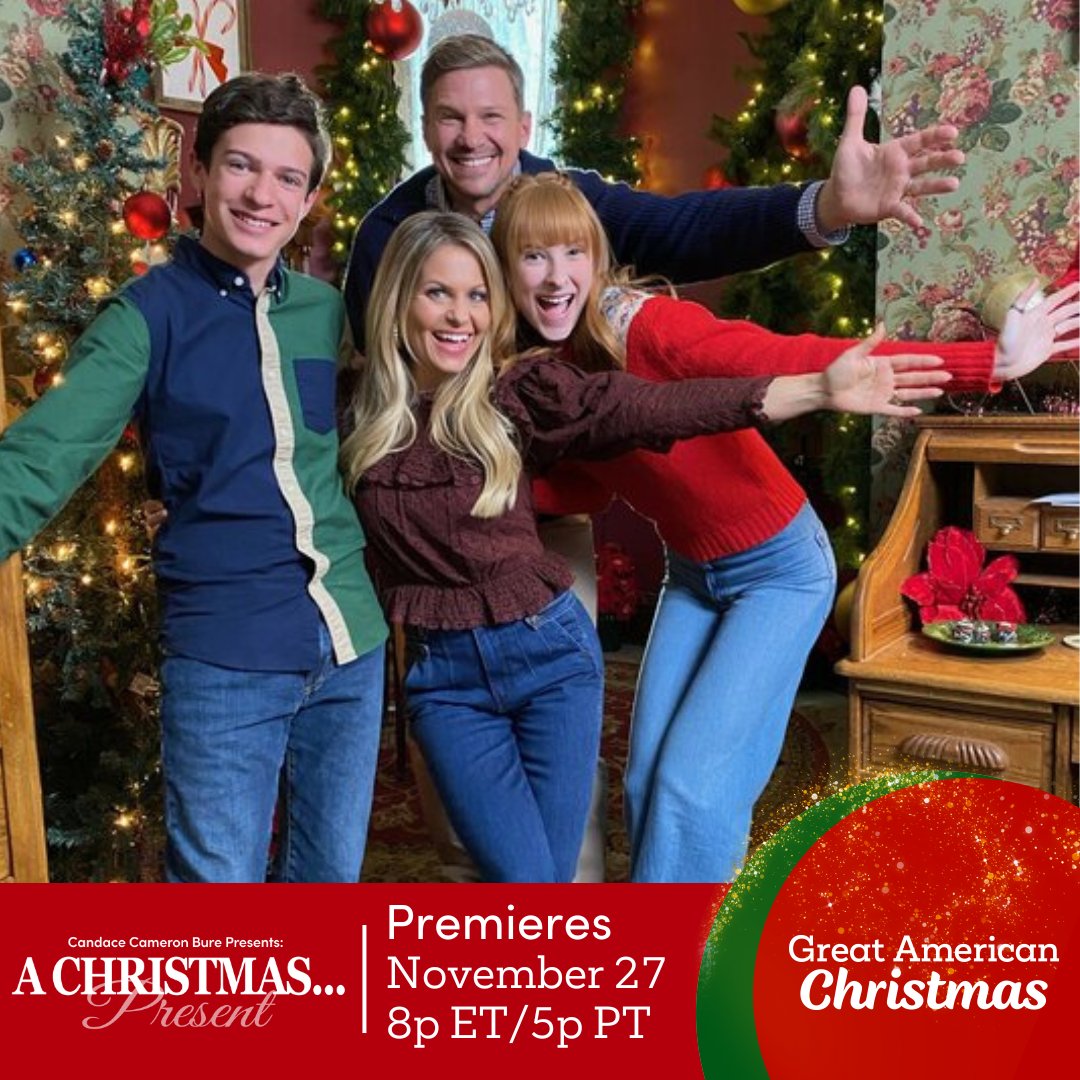 The Larsons are one busy family! Does your family have this scheduling issue? #AChristmasPresent #GreatAmericanChristmas #GreatAmericanFamily <a href="/candacecbure/">Candace Cameron Bure</a> 🎄