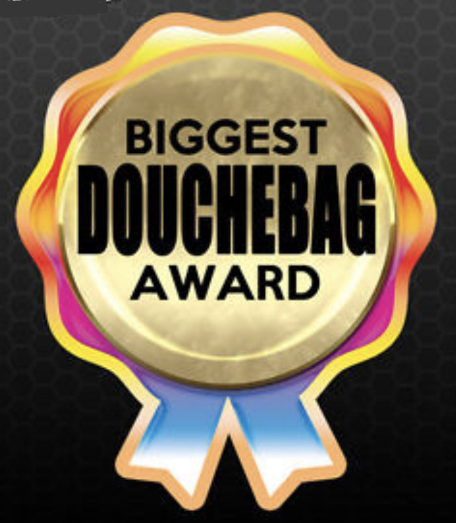 Vince Langman on Twitter "Douchebag of the year"