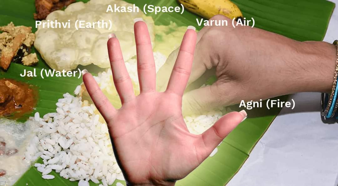 ⚜️Why is eating with hands emphasised in Vedic Hindu traditions?⚜️ 🌺Eating with bare hand is a