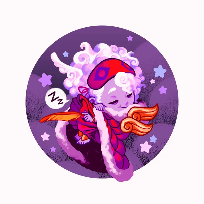 idt i ever posted my hypnos charm so here's my sillygoofy guy 