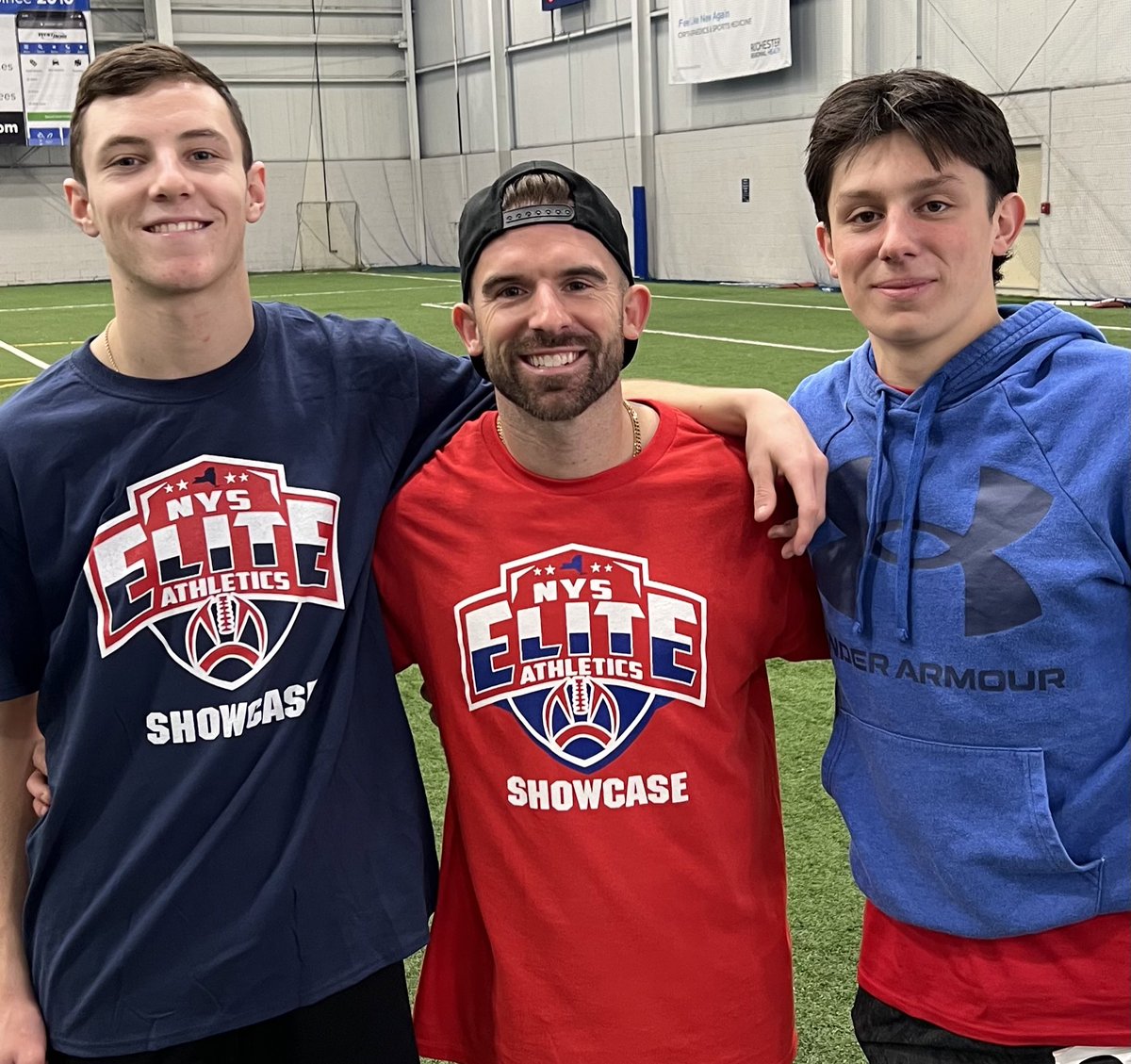 CoachConsul's tweet photo. ALL the QB’s were spinning it at the #NYSEliteShowcase today… but I’m always partial to my @SchroederFtball boys‼️ Nothing better than watching  @DrewPagano2 &amp; @DrewHilfiker put all their hard work on display ⚔️🏈💙 https://t.co/q7a27FPFkC