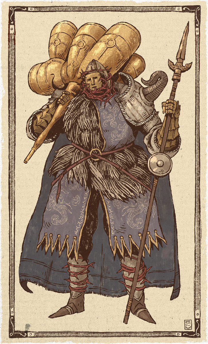 thebadbucket's tweet photo. starting a thread of Tarnished Commissions taken this autumn..

An Unnamed wielder of The Envoy’s Greathorn https://t.co/AZhJyF1zEt