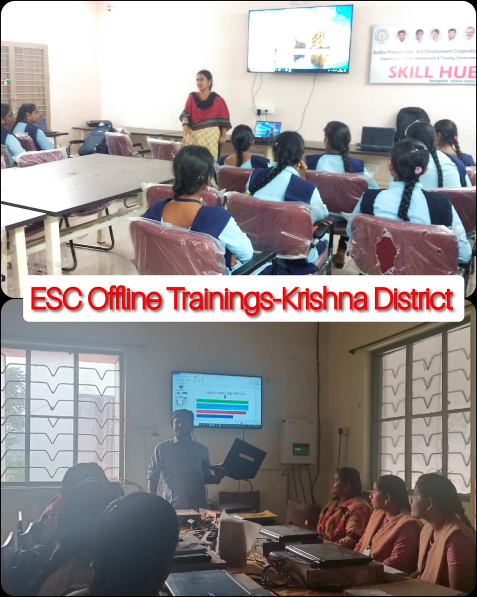 AP_Skill's tweet photo. @AP_Skill has Conducted Offline Trainings on #BasicIT - #MSOffice and #TallyNaipunya at Employability Skill Centers at @KrishnaDistrict https://t.co/YA9wpYmNTZ