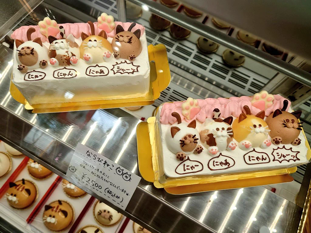 もったいなくて食べられない！可愛すぎる「ならびねこ」。