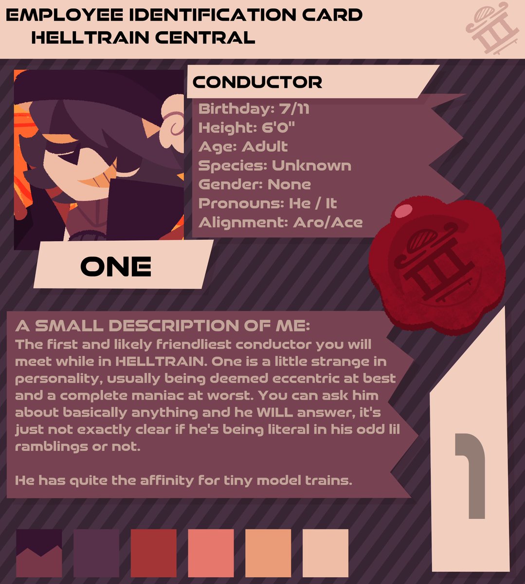 「one of four of helltrain's conductors, f」|🥧MOVING TO @SPACELANDZ🎃のイラスト