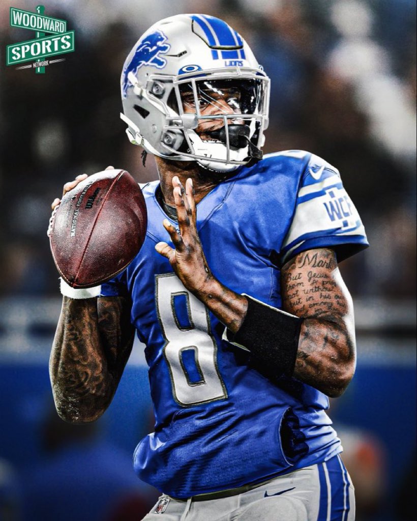 Posting Lamar Jackson in a Lions jersey just because. Sorry, I don’t make the rules.