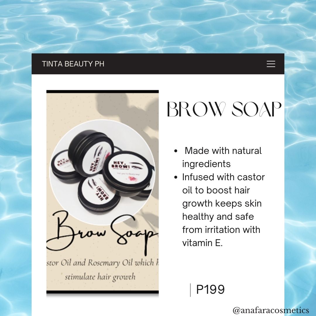 TintaBeautyPH's tweet photo. 🛒 Brow Soap

Brow soap that is made up of natural ingredients that helps stimulate hair growth and is perfect for all types of skin is now available!

#TintaBeautyPH
#TintaBeautyCares
#BuyTintaBeautyProducts https://t.co/5K9IVCa40N