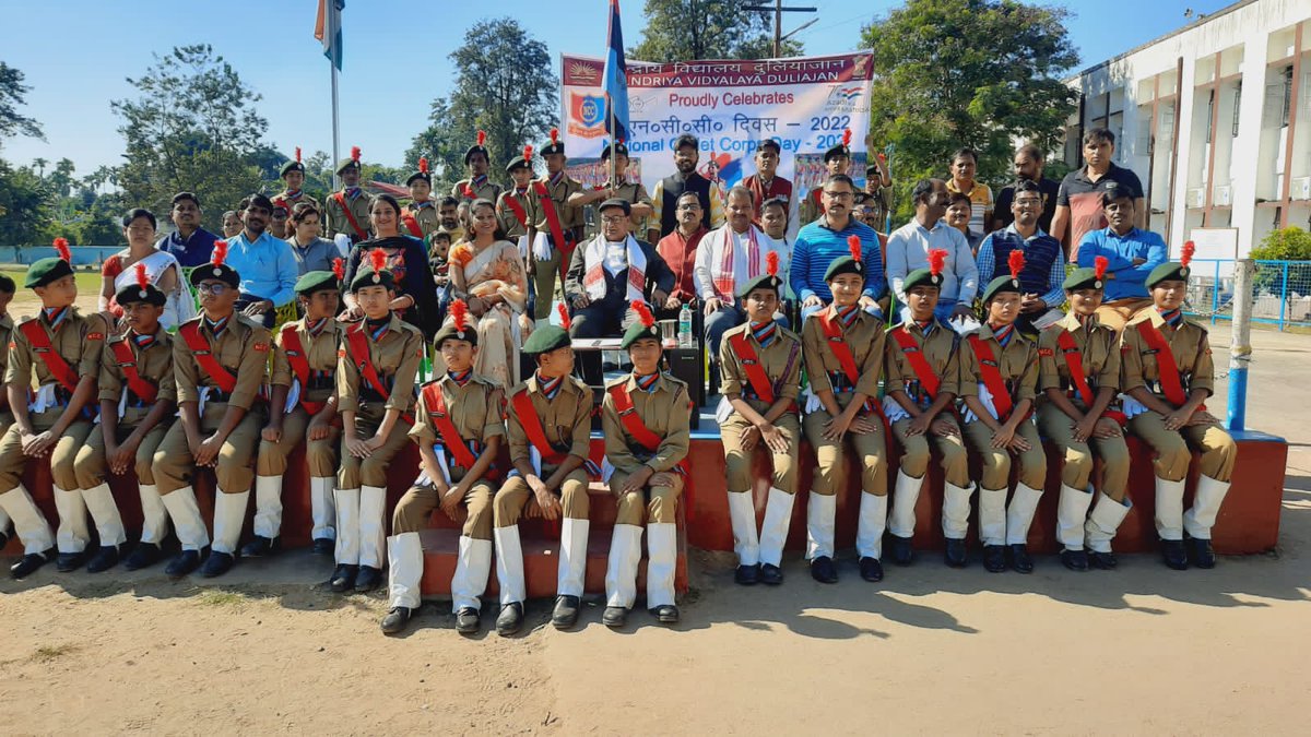 BoSanyo's tweet photo. Celebrated NCC Day on 27 Nov 2022 at KV Duliajan. https://t.co/JIZrqd4fTa
