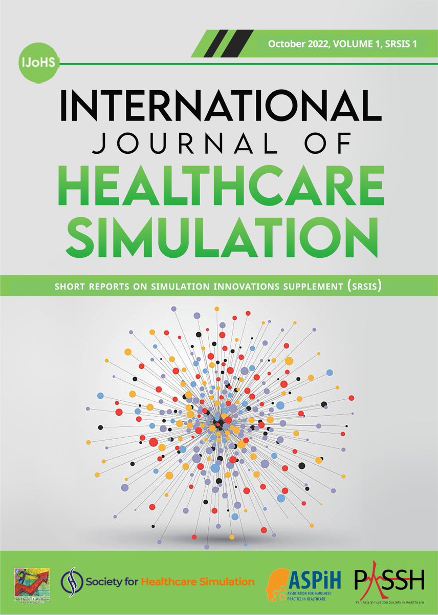 IJoHSim's tweet photo. We're pleased to share the first edition of Short Reports on Simulation Innovations Supplement (SRSIS) from @IJoHSim! 
@DebraNestel @misraasit @RamiAhmedDO @SamanthaPDavis https://t.co/4Xr3tN4DiX