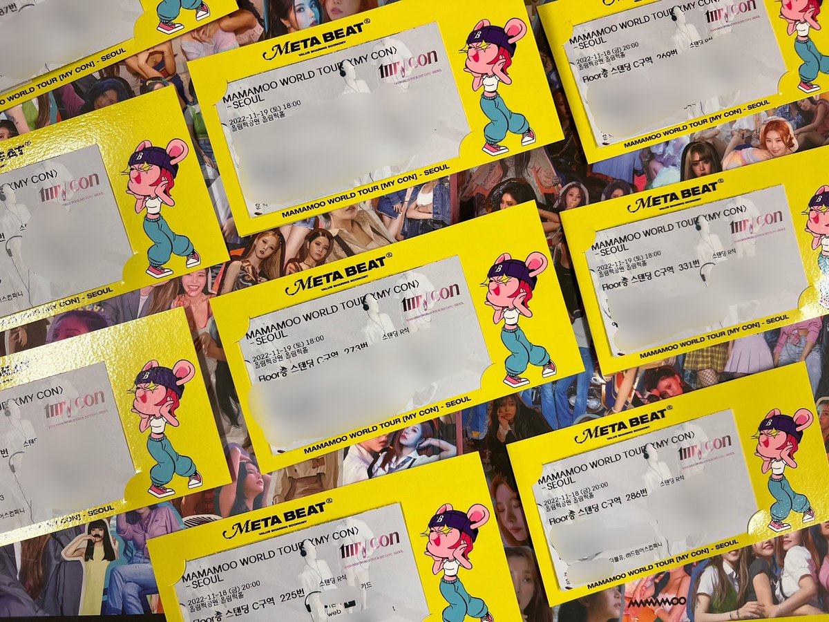 metabeatoffl's tweet photo. Do you know the perks of being a $BEAT holder or an #MetaBeat #NFT holder? 🤔 how about tickets to #MAMAMOOs world tour in #Seoul⁉️ It was fun meeting many MAMAMOO Special Edition NFT holders! Experiences only with MetaBeat! 🎵
#mycon #NFTCommunity #KPOP #music #Crypto #Web3 https://t.co/IoYaFBAwyx