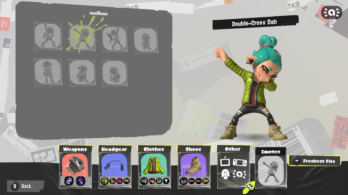 RadioactivWafl's tweet photo. I CAN DAB NOW LET'S GOOOOOO #Splatoon3 #NintendoSwitch https://t.co/Oqas6hFhzX