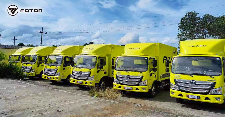 vehicle_china's tweet photo. On Nov. 10, FLASH EXPRESS, a leading logistics & courier company in Southeast Asia, strengthened its presence in the Philippines by purchasing 20 #FOTON light trucks. This is the second delivery of FOTON trucks to the company, following the delivery of 15 #AUMARK S in May. https://t.co/BoXVlBufvn