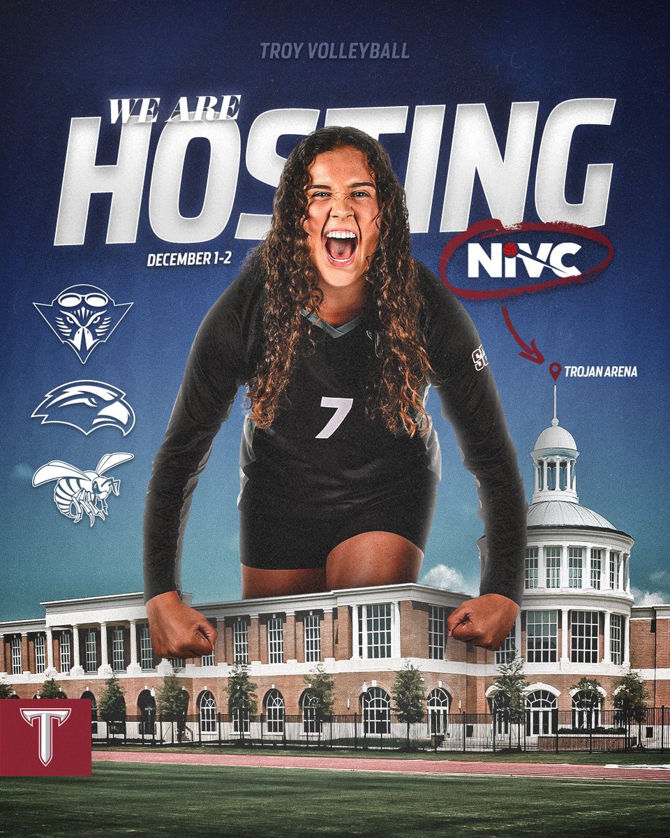 𝙉𝙤𝙩 𝙙𝙤𝙣𝙚 𝙮𝙚𝙩!

Our historic season continues as we will play in and host the <a href="/WomensNIVC/">Women's NIVC</a> tournament  this Thursday and Friday.

#BuildTheEmpire | #OneTROY⚔️🏐