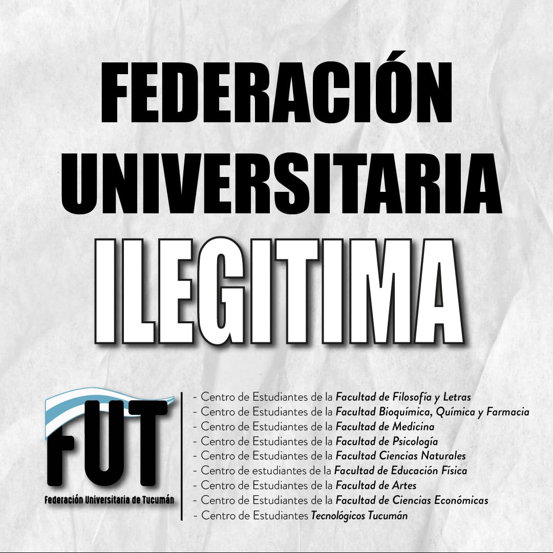 Catexia_MPE's tweet photo. [FUT ILEGÍTIMA]

Desde nuestro espacio y como representantes del estamento estudiantil denunciamos el proceso fraudulento en que se llevaron a cabo las elecciones de la FUT. https://t.co/Nu28Bkc6nc