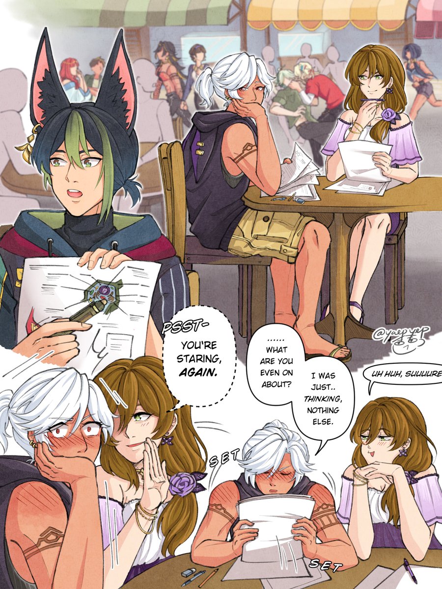 Day 4 : College AU
yoo i’m joining the #CynonariSFWWeek 
#cynonari #cynari