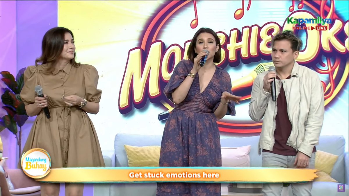 karyllespotify's tweet photo. Fine by @anakarylle on MomshieOke 🧡 #kfine
#MagandangBuhay @anakarylle @yaelyraz @zsazsapadilla https://t.co/RLWWQoPkMR