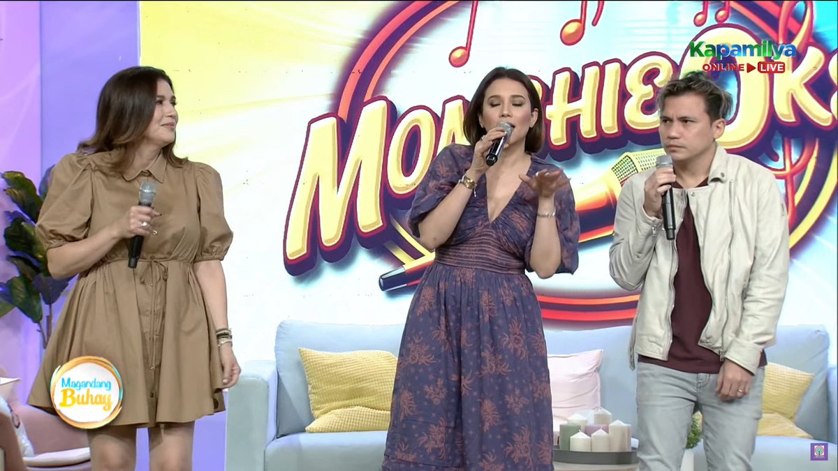 karyllespotify's tweet photo. Fine by @anakarylle on MomshieOke 🧡 #kfine
#MagandangBuhay @anakarylle @yaelyraz @zsazsapadilla https://t.co/RLWWQoPkMR
