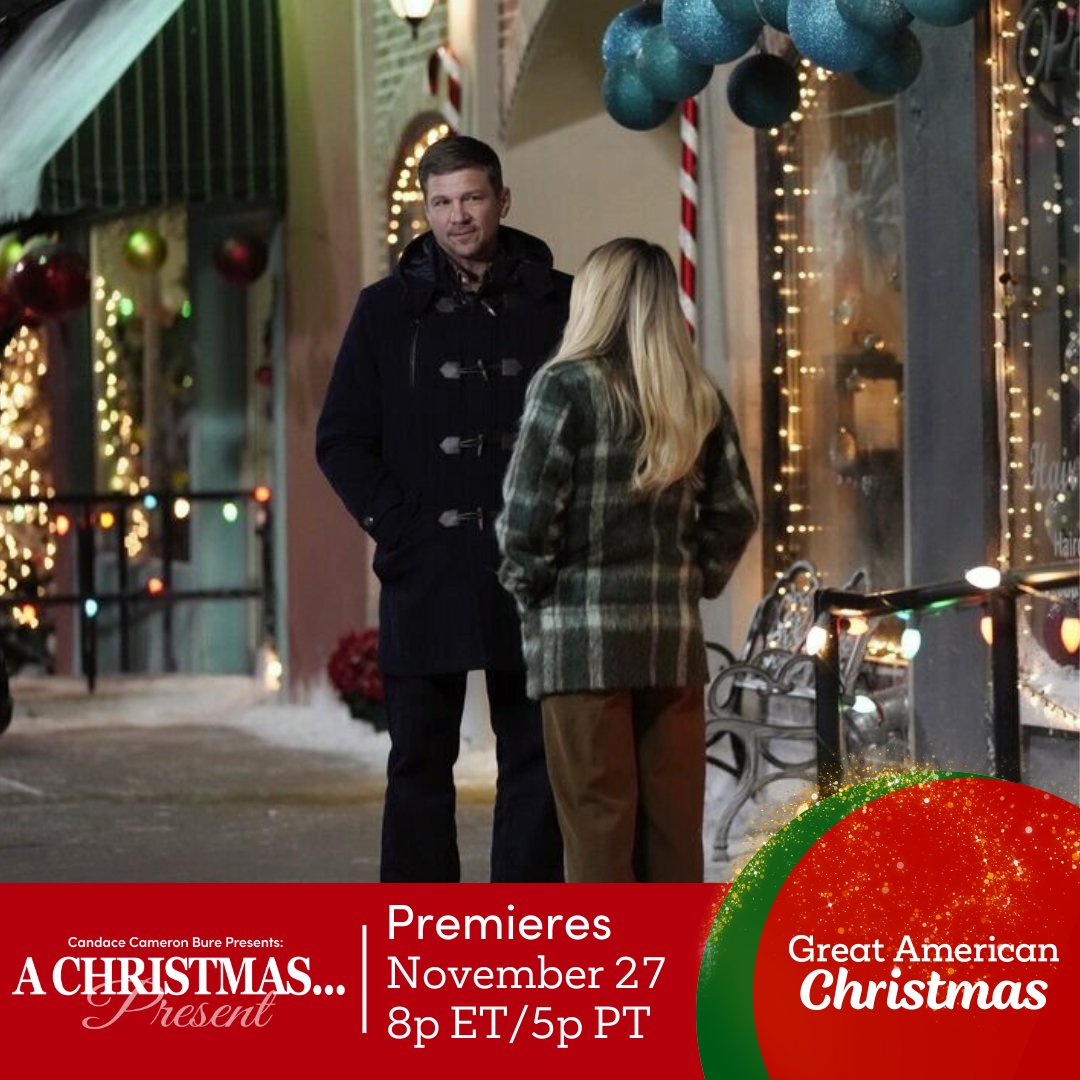 Eric and Maggie both realize something needs to change. Will their faith be a key in making that happen? #AChristmasPresent #GreatAmericanChristmas #GreatAmericanFamily @candacecbure 🎄