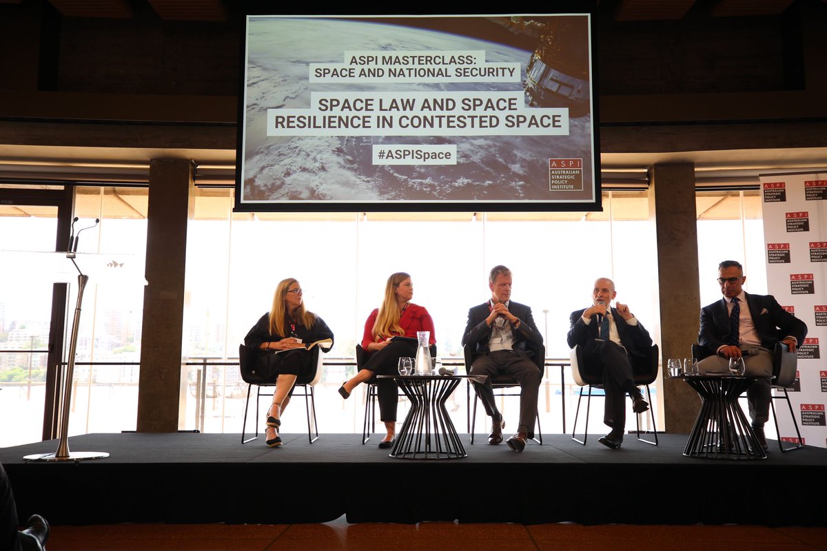 ASPI_org's tweet photo. .@DouglasLoverro outlines the importance of using commercial services in space; 'We use commercial capabilities consistently, constantly in battle… space is no different.' 

This makes commercial space entities 'legitimate military targets' 🛰️ #ASPISpace https://t.co/PJJipBfPVq