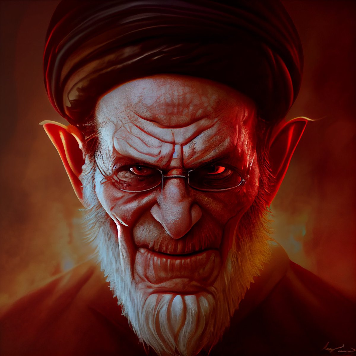 InfinitySounds_'s tweet photo. @bagher_naghash @khamenei_ir Satanic Terrorist Dictator #FuckKhamenei #FuckBagherNaghash #OPIRAN #Iran #IranRevoIution2022 #IranProtests2022 https://t.co/GtkkP9P705